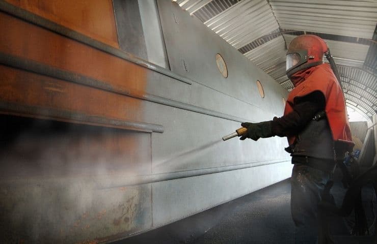 Hull Steelworks, Blasting & Painting